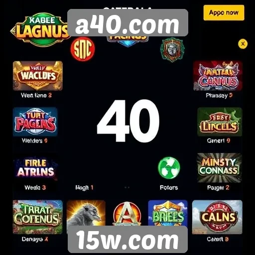 analise das principais categorias de jogos do a40.com